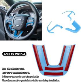 img 2 attached to For Challenger Steering Wheel Decoration Cover Trim Interior Accessories For 2014 Up Durango