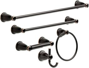 img 4 attached to 🚽 Upgrade Your Bathroom Décor with the Franklin Brass KIN5PC-ORB Kinla 5-Piece Bathroom Accessory Kit in Oil-Rubbed Bronze