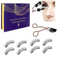 magnetic eyelashes set – no eyeliner or glue required | ideal thanksgiving & christmas gift | women's reusable 3d false eyelashes for natural look | includes 2 pairs logo