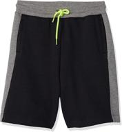 🩳 colorblock french terry shorts for boys by amazon brand - spotted zebra logo