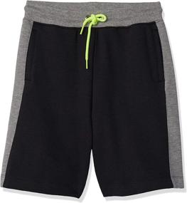 img 4 attached to 🩳 Colorblock French Terry Shorts for Boys by Amazon Brand - Spotted Zebra