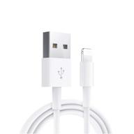 🔌 apple mfi certified lightning to usb cable - iphone/ipad charger cord for iphone 11/x/8/7/6s/6/plus/5s/5c/se, ipad pro/air/mini, ipod touch - original certified, white, 1m/3.3ft logo
