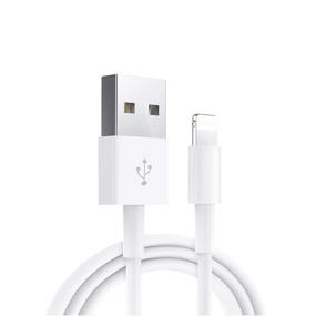 img 4 attached to 🔌 Apple MFi Certified Lightning to USB Cable - iPhone/iPad Charger Cord for iPhone 11/X/8/7/6s/6/plus/5s/5c/SE, iPad Pro/Air/Mini, iPod Touch - Original Certified, White, 1M/3.3FT