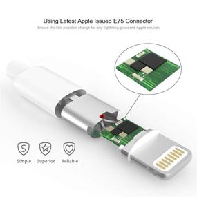 img 1 attached to 🔌 Apple MFi Certified Lightning to USB Cable - iPhone/iPad Charger Cord for iPhone 11/X/8/7/6s/6/plus/5s/5c/SE, iPad Pro/Air/Mini, iPod Touch - Original Certified, White, 1M/3.3FT
