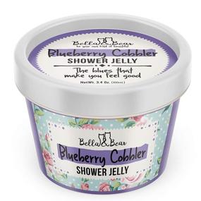 img 4 attached to 🍇 Bella & Bear Blueberry Cobbler Shower Jelly - Compact 3oz, Ideal Travel Gift for Teens