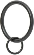 🔗 кольца для штор на крючках ivilon drapery eyelet - 1,7 "кольцевой петлей для крючков, 14 штук - черные: премиум качество подвесного решения для штор. логотип