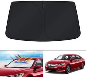 img 4 attached to KUST Windshield Sunshade Foldable Protector Interior Accessories