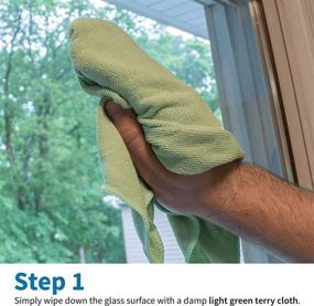 img 3 attached to 🍃 S&T INC. 16x16 Green Microfiber Glass Cleaning Cloths – Lint-Free, Reusable for Home, Kitchen, Auto – 8 Pack