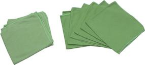 img 4 attached to 🍃 S&T INC. 16x16 Green Microfiber Glass Cleaning Cloths – Lint-Free, Reusable for Home, Kitchen, Auto – 8 Pack