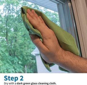 img 2 attached to 🍃 S&T INC. 16x16 Green Microfiber Glass Cleaning Cloths – Lint-Free, Reusable for Home, Kitchen, Auto – 8 Pack