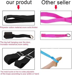 img 3 attached to MYBESTFURN Gymnastics Stretcher Flexibility Stretching