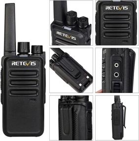 img 3 attached to 📞 Retevis RT68 Two-Way Radios: Long Range Walkie Talkies for Adults (10 Pack) – Rechargeable, with Earpiece and Charging Base, Ideal for Manufacturing, Restaurant, Healthcare, Government