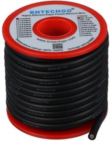 img 3 attached to 🔌 12-Gauge Silicone Wire Spool - 25ft Black | Flexible 12AWG Stranded Tinned Copper Wire by BNTECHGO