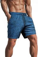 lehmanlin workout running shorts bodybuilding men's clothing logo
