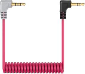 img 4 attached to 🎧 Ancable 3.5mm TRS to TRRS Microphone Cable: 1/8 Male to Male, Coiled Right Angle, iPhone & Smartphone Compatible, Rode SC7, VideoMic, BOYA & More Mic Compatible