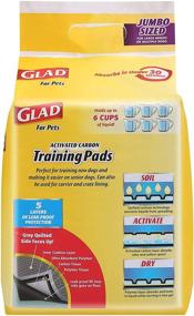 img 1 attached to 🐶 Glad for Pets Charcoal Puppy Pads - Improved Puppy Potty Training Pads with Instant Urine Absorption & Neutralization - Training Pads for Dogs, Dog Pee Pads, Pee Pads for Dogs, Dog Crate Pads