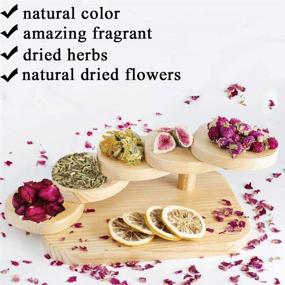 img 2 attached to 🌸 Dried Flower Herbs for Soap, Candle, Bath & Jewelry Making: 20 Bags of Natural Lavender, Rose Petals & Jasmine Flowers