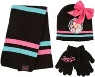 🧣 scarf gloves weather nickelodeon black girls' accessories logo