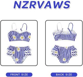 img 1 attached to Toddler Baby Girls Swimsuit: Cute Two Piece Bikini for Fun Summers – NZRVAWS Infant Swimwear