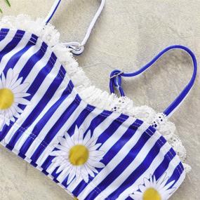 img 3 attached to Toddler Baby Girls Swimsuit: Cute Two Piece Bikini for Fun Summers – NZRVAWS Infant Swimwear