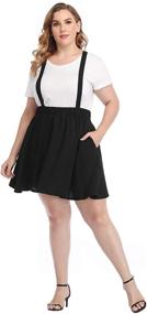 img 2 attached to HDE Suspender Elastic Overall Pinafore