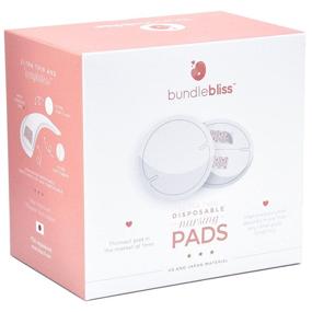 img 4 attached to 🤱 Ultimate Convenience: Ultra-Thin Disposable Nursing Breast Pads by Bundlebliss - 60 Highly Absorbent Breastfeeding Milk Pads for Maximum Comfort