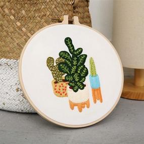 img 1 attached to DIY Plant Embroidery Kit Beginners