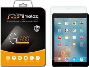 img 4 attached to Supershieldz Tempered Glass Screen Protector for Apple iPad Pro 12.9 inch (2015 & 2017 Model) - Anti-Scratch, Bubble Free Design
