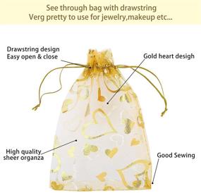 img 2 attached to Pieces Organza Drawstring Wedding Favors