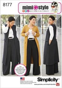 img 4 attached to 🧵 Simplicity 8177 Plus Size Sewing Pattern For Women: Pants, Vest or Jacket, and Top by Mimi G Style in Sizes BB (20W-28W)