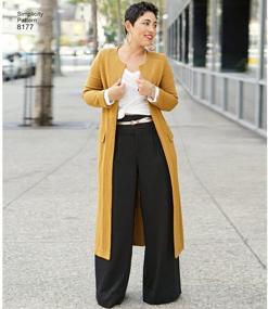 img 1 attached to 🧵 Simplicity 8177 Plus Size Sewing Pattern For Women: Pants, Vest or Jacket, and Top by Mimi G Style in Sizes BB (20W-28W)