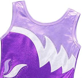 img 1 attached to Stylish Leotard Gymnastics Toddler Biketards: Premium Dancewear for Girls' Clothing
