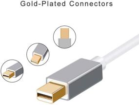 img 3 attached to Мини-переходник Mini DisplayPort в HDMI VGA: кабельный переходник CableCreation 2 в 1, концентратор конвертера Thunderbolt 🔌 2 для MacBook, iMac, Surface Pro 5/6 и других устройств - алюминиевый серый