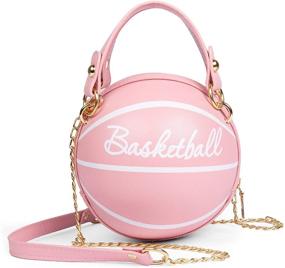 img 4 attached to BABABA Basketball Shoulder Messenger Suitable Women's Handbags & Wallets for Shoulder Bags