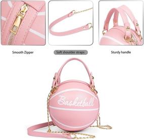img 1 attached to BABABA Basketball Shoulder Messenger Suitable Women's Handbags & Wallets for Shoulder Bags