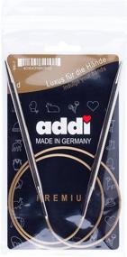 img 3 attached to Addi Circular Knitting Needle, 15 cm Length, 2 cm Diameter, Silver