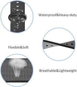 img 1 attached to 🌈 Классический ремешок из нейлона C2D JOY - совместимый с ремешками Garmin vivoactive 4S Venu 2S, заменяемый аксессуар для женщин с быстрым освобождением - 18 мм.
