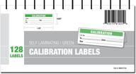 🟢 green self-laminating spiral bound calibration labels logo