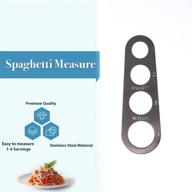 🍝 stainless steel spaghetti measurer - pasta portion control tool with 4-serving measurement logo