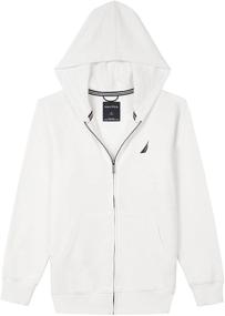 img 1 attached to 👕 Nautica Fleece Hoodie Heather X Large Boys' Clothing: A Stylish Choice for Fashionable Hoodies & Sweatshirts