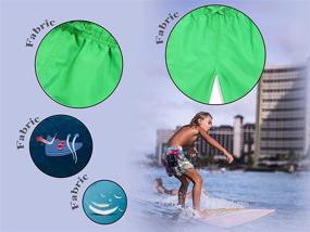 img 1 attached to 🩳 DECKTIN Quick Dry Boys Swim Trunks: Beach Board Shorts for Kids Swimwear
