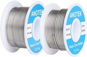 img 4 attached to 50g 60/40 Rosin Core Solder Wire - 0.6mm and 1.5mm Tin Lead 🔌 Rosin Core Solder for Stained Glass, Electronics, Gauge Wires, Jewelry, Electric Toys, and Models