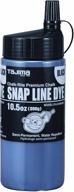 🖤 tajima marking chalk: black semi permanent snap-line dye - 10.5 oz (300g) with durable bottle & easy-fill nozzle - plc3-bk300 логотип