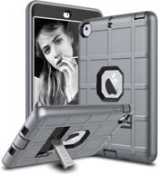 elegant choise ipad mini case - heavy duty 3 layer armor defender protective case for ipad mini - grey logo