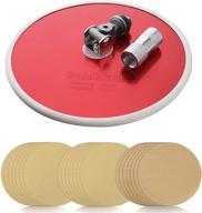 🔧 goldblatt 9 inch drywall sander with 30pcs sanding discs - hook and loop 80 x 100/180 mixed grit for efficient wall cleaning and polishing логотип