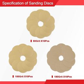 img 3 attached to 🔧 Goldblatt 9 Inch Drywall Sander with 30pcs Sanding Discs - Hook and Loop 80 x 100/180 Mixed Grit for Efficient Wall Cleaning and Polishing