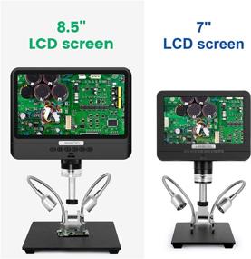 img 3 attached to High-Resolution Digital Microscope with Large 8.5 inch LCD Screen and Long Distance Lens for Enhanced Repair, Soldering, Material Inspection, and Observation
