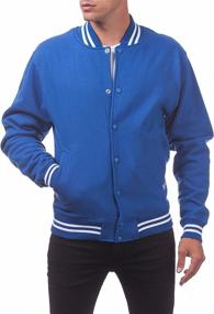 img 2 attached to Men's Varsity Fleece Baseball Jacket by Pro Club