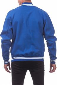 img 3 attached to Men's Varsity Fleece Baseball Jacket by Pro Club