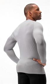 img 1 attached to Ultimate Performance: DEVOPS 2 Pack Men's Thermal Long Sleeve Compression Shirts